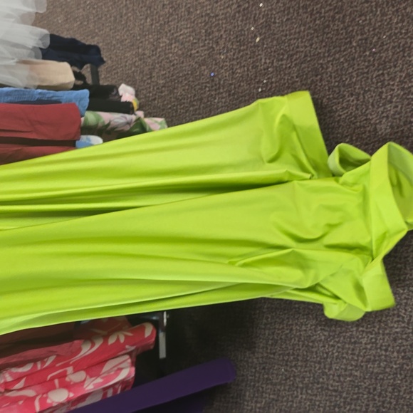 Kiwi Stretch Jersey Prom Dress - Picture 5 of 6